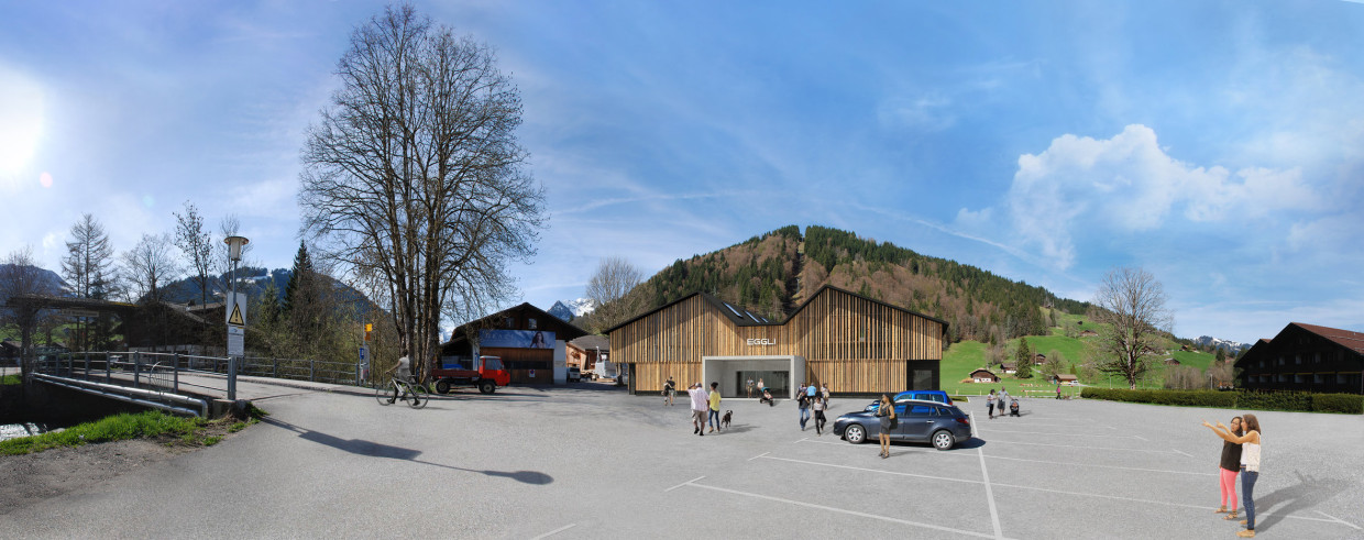 Nouvelle station aval et amont téléférique Eggli, Gstaad