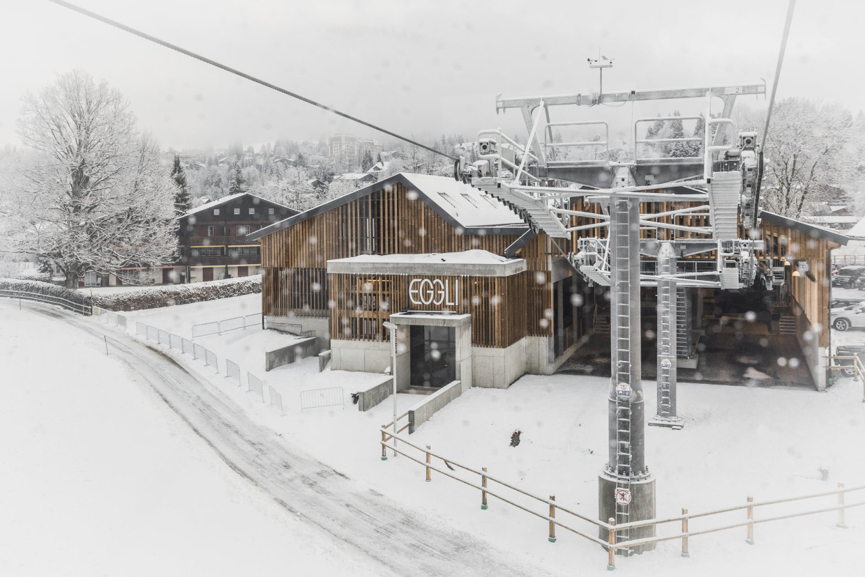 Nouvelle station aval et amont téléférique Eggli, Gstaad